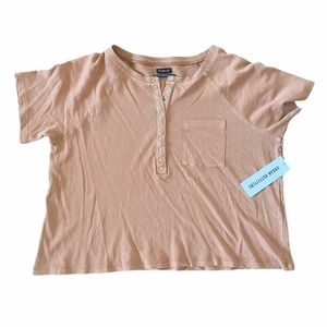 UO Slightly Cropped Nude Tee